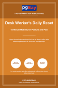 Cover of Desk Worker's Daily Reset, a PDF 15-minute mobility guide for desk workers