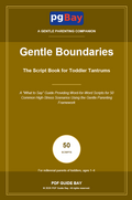 Cover of Gentle Boundaries, a PDF script book for toddler tantrums
