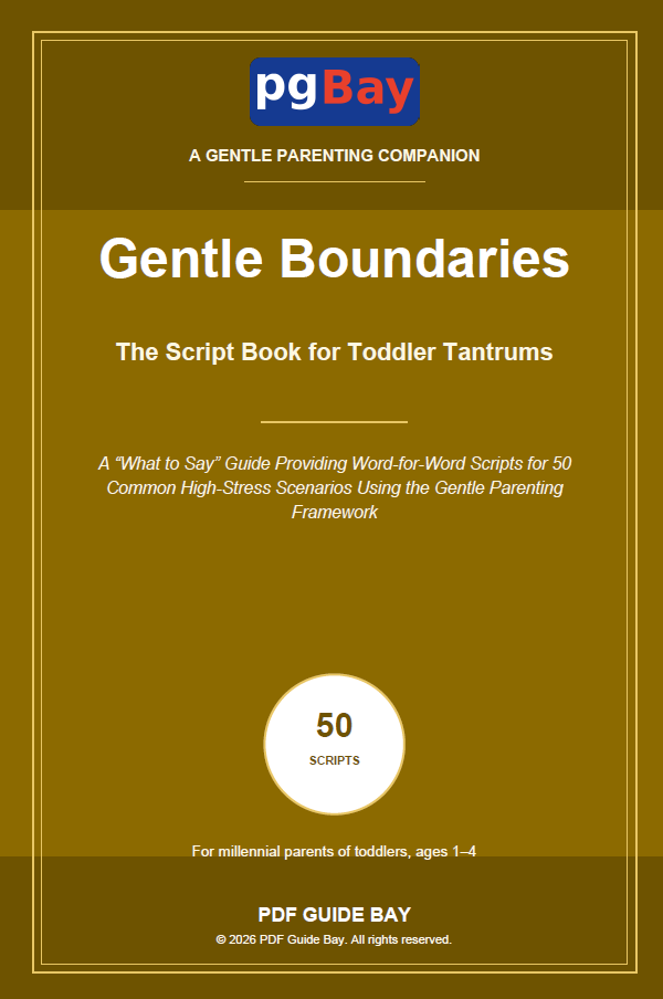 Cover of Gentle Boundaries, a PDF script book for toddler tantrums