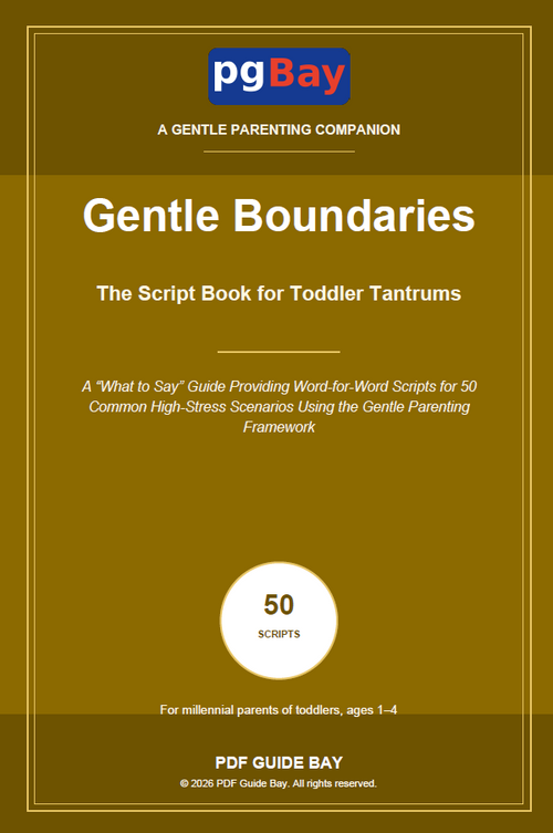 Cover of Gentle Boundaries, a PDF script book for toddler tantrums