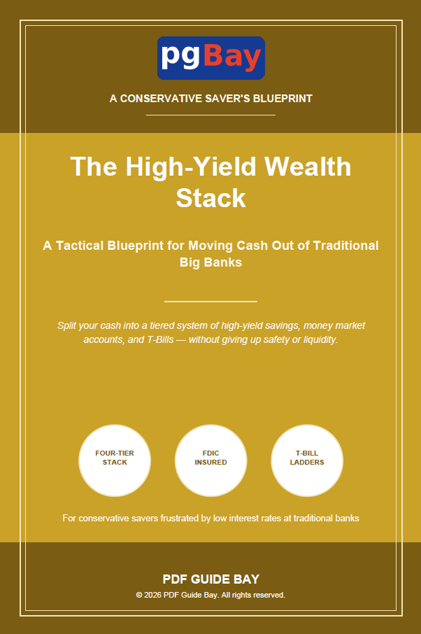 Cover of The High-Yield Wealth Stack, a PDF guide to high-yield savings and investing