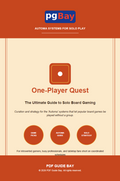 Cover of One-Player Quest, a PDF guide to solo board gaming