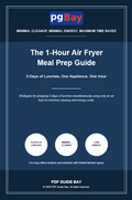 Cover of The 1-Hour Air Fryer Meal Prep Guide, a PDF weekly meal prep guide