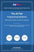 Cover of The AI Pair Programming Handbook, a PDF guide to GitHub Copilot and ChatGPT for developers