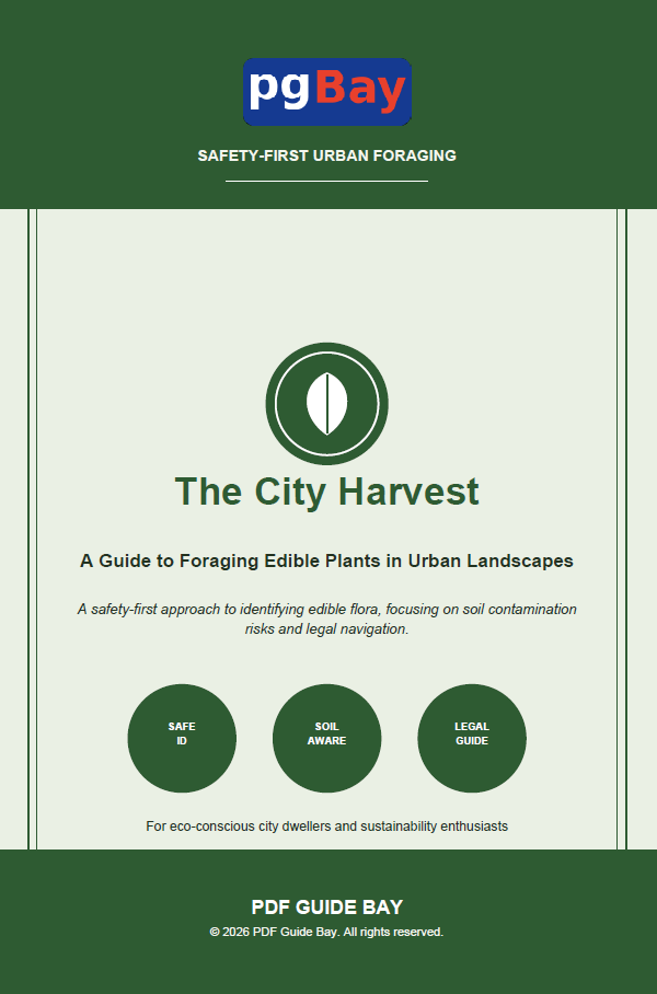Cover of The City Harvest, a PDF guide to urban foraging for edible plants