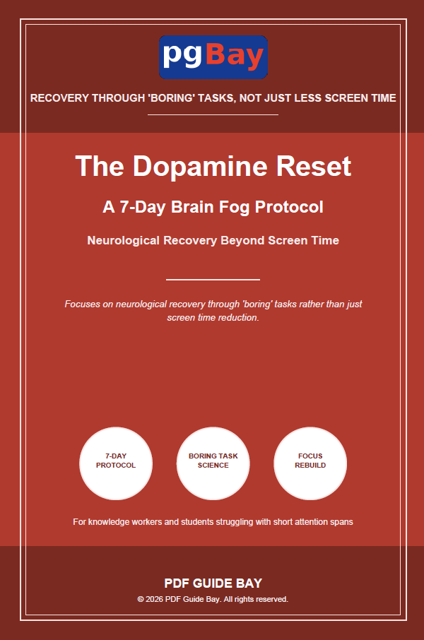 Cover of The Dopamine Reset, a PDF 7-day brain fog protocol