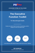 Cover of The Executive Function Toolkit for Neurodivergent Adults, a PDF productivity systems guide