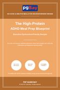 Cover of The High-Protein ADHD Meal Prep Blueprint, a PDF meal prep guide for ADHD
