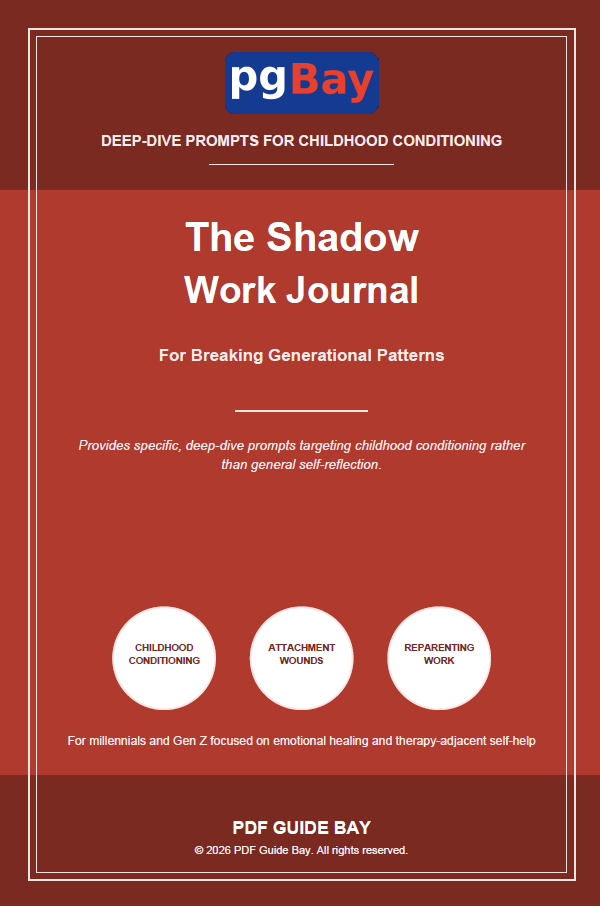 Cover of The Shadow Work Journal, a PDF guided journal for breaking generational patterns