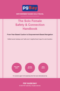 Cover of The Solo Female Safety & Connection Handbook, a PDF solo travel safety guide for women