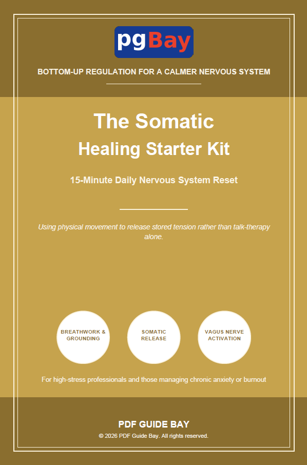 Cover of The Somatic Healing Starter Kit, a PDF 15-minute nervous system reset guide
