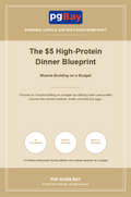 Cover of The $5 High-Protein Dinner Blueprint, a PDF budget high-protein dinner guide