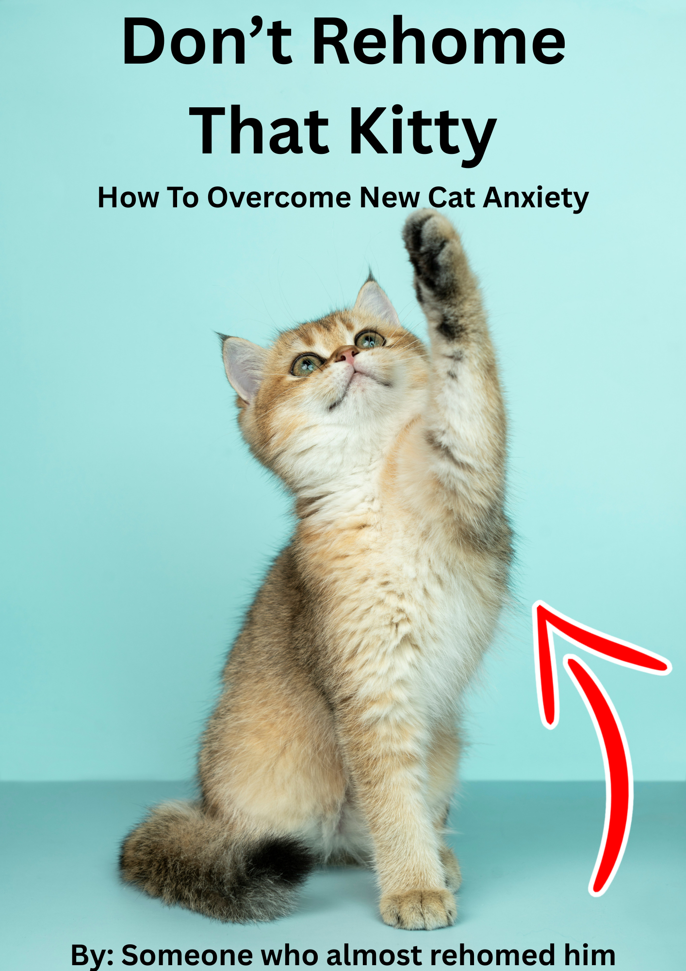 Cover of How To Overcome New Cat Anxiety, a PDF guide to easing a new cat's anxiety