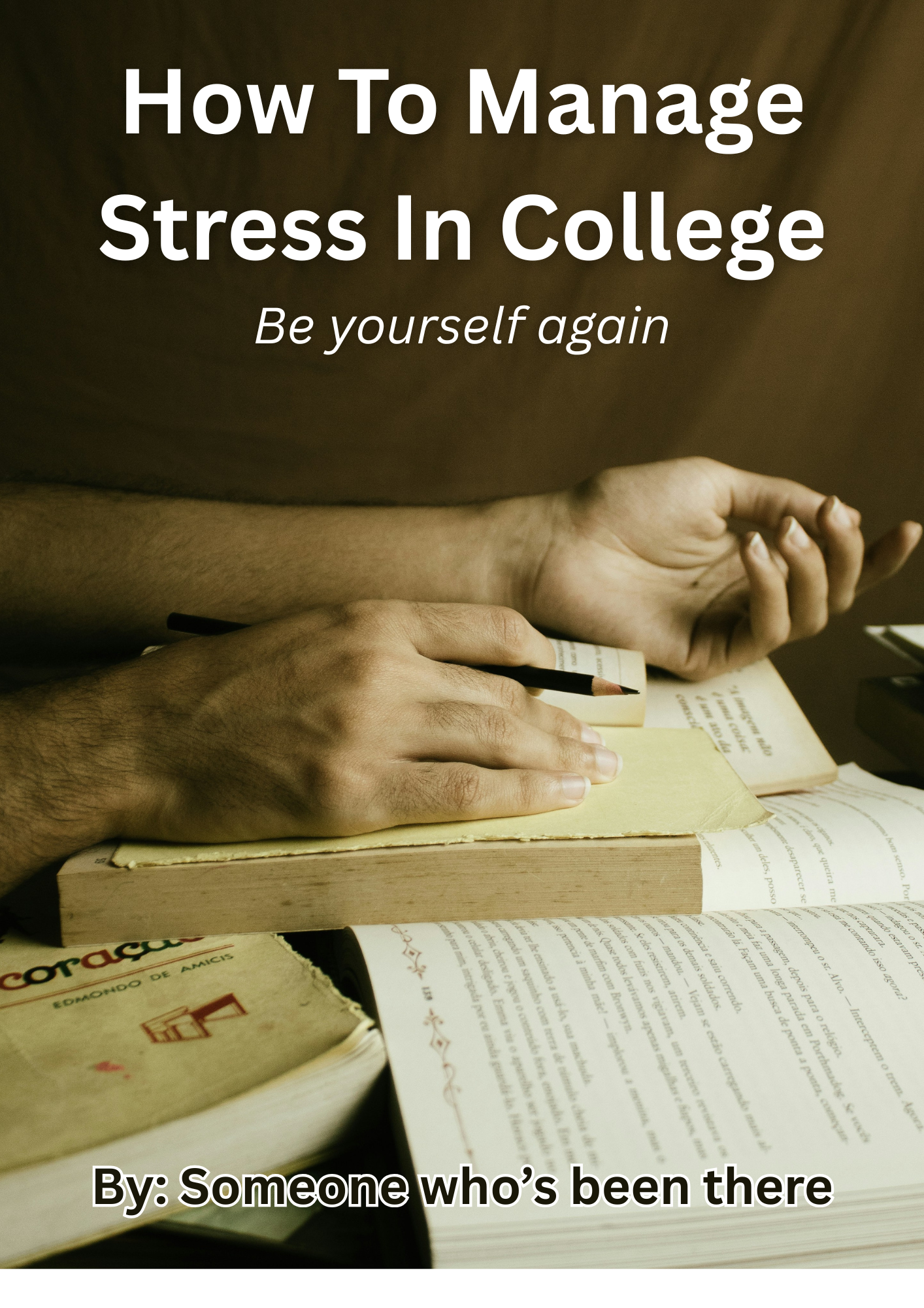 Cover of How To Manage Stress In College, a PDF guide to college stress management