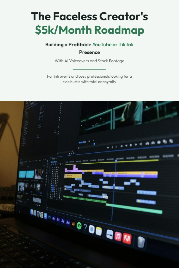 The Faceless Creator's $5k/Month Roadmap cover