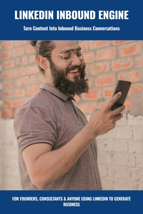LinkedIn Inbound Engine eBook cover — turn content into inbound business conversations